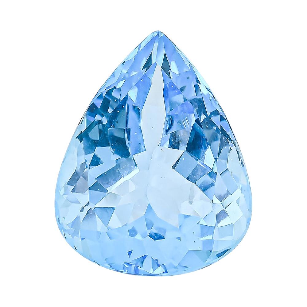 shop lc AAAA Swiss Blue Topaz (Pear Free Size) 20.00 ctw