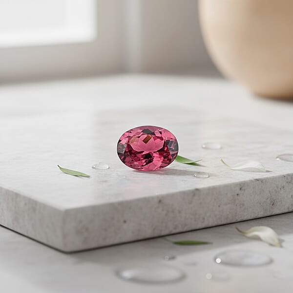 Shop Lc AAAA Tanzanian Raspberry Garnet (Oval 9x7 Mm) 2.00 Ctw