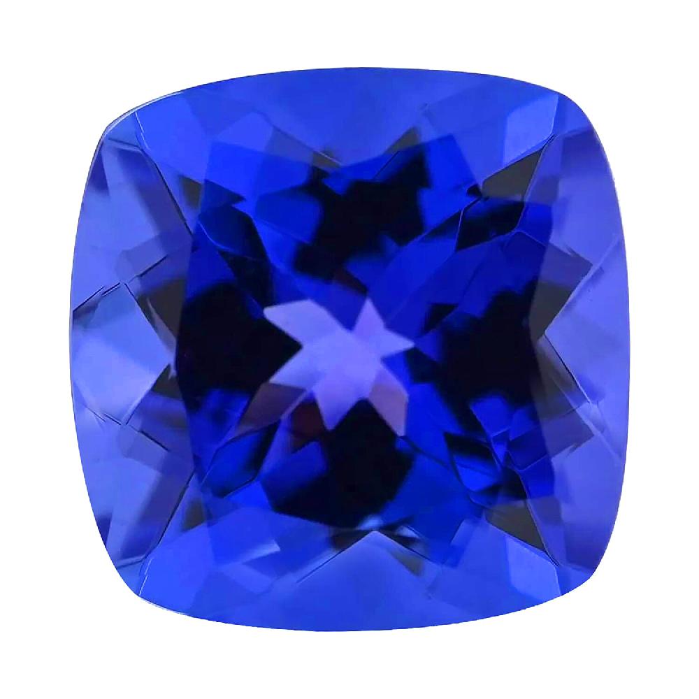 shop lc AAAA Tanzanite (Cushion 6x6 mm) Loose Tanzanite Loose Gem Loose Gemstones Loose Stones Jewelry Stones 1.00 ctw