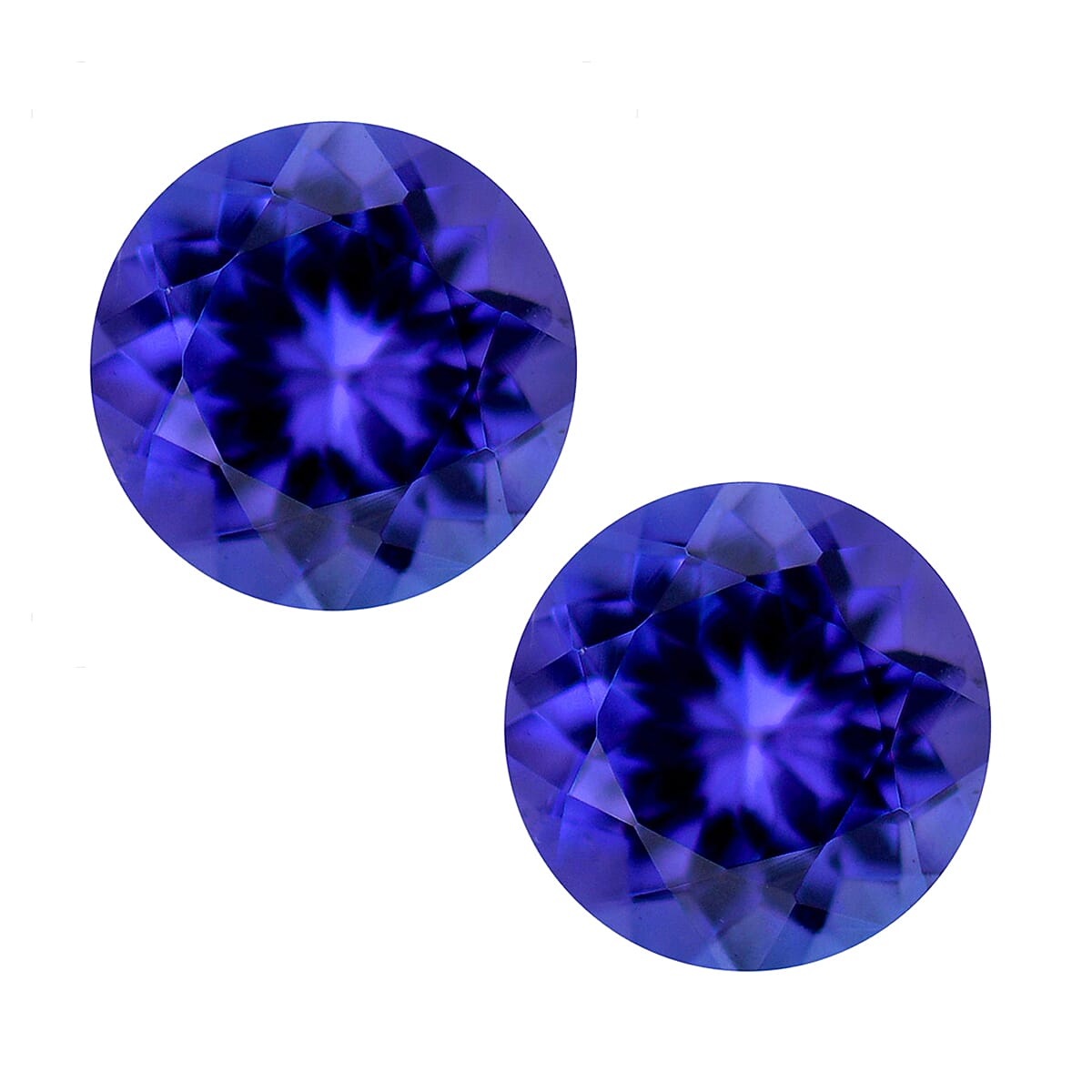 shop lc AAAA Tanzanite Set of 2 (Rnd 5.5 mm) 1.50 ctw