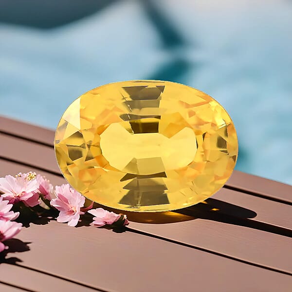 Shop Lc AAAA Yellow Sapphire (Ovl 7x5 Mm) 1.00 Ctw Loose Gemstone For Jewelry Making Loose Diopside For Ring And Pendant Green Gemstone