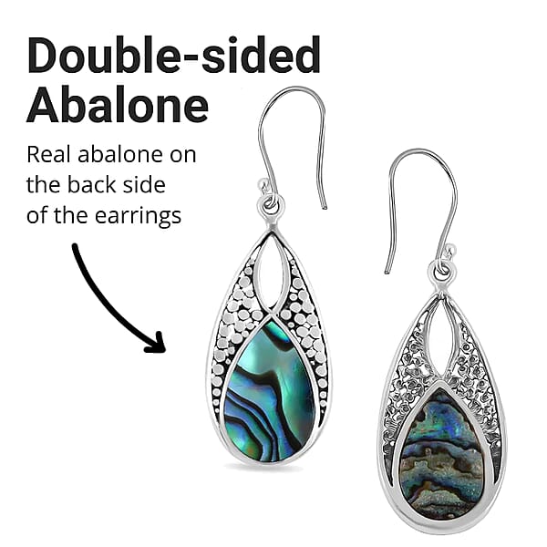 Shop Lc Abalone Shell Drop Earrings In Sterling Silver Beach Fashion Jewelry For Women