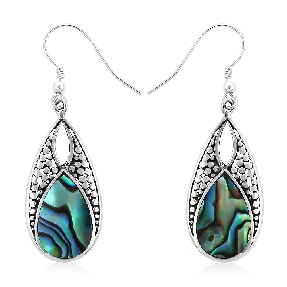 shop lc Abalone Shell Drop Earrings in Sterling Silver Beach Fashion Jewelry For Women