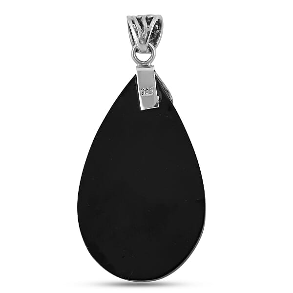Shop Lc Abalone Shell Pear Drop Pendant Without Chain In Sterling Silver