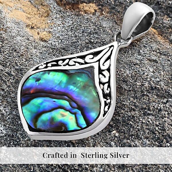 Shop Lc Abalone Shell Pendant Without Chain In Sterling Silver Fashion Silver Jewelry