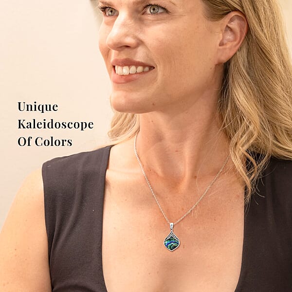 Shop Lc Abalone Shell Pendant Without Chain In Sterling Silver Fashion Silver Jewelry