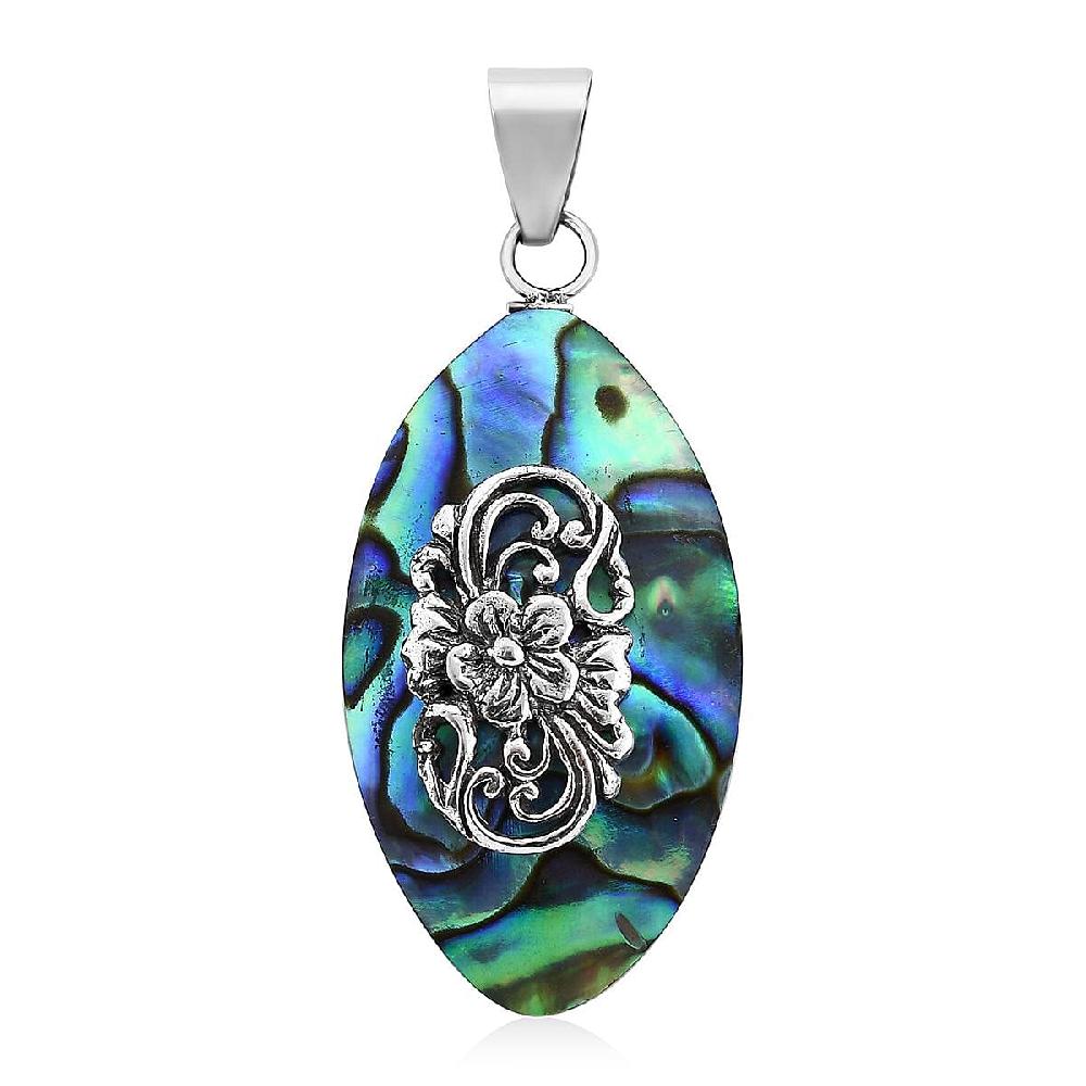 shop lc Abalone Shell Pendant without Chain in Sterling Silver