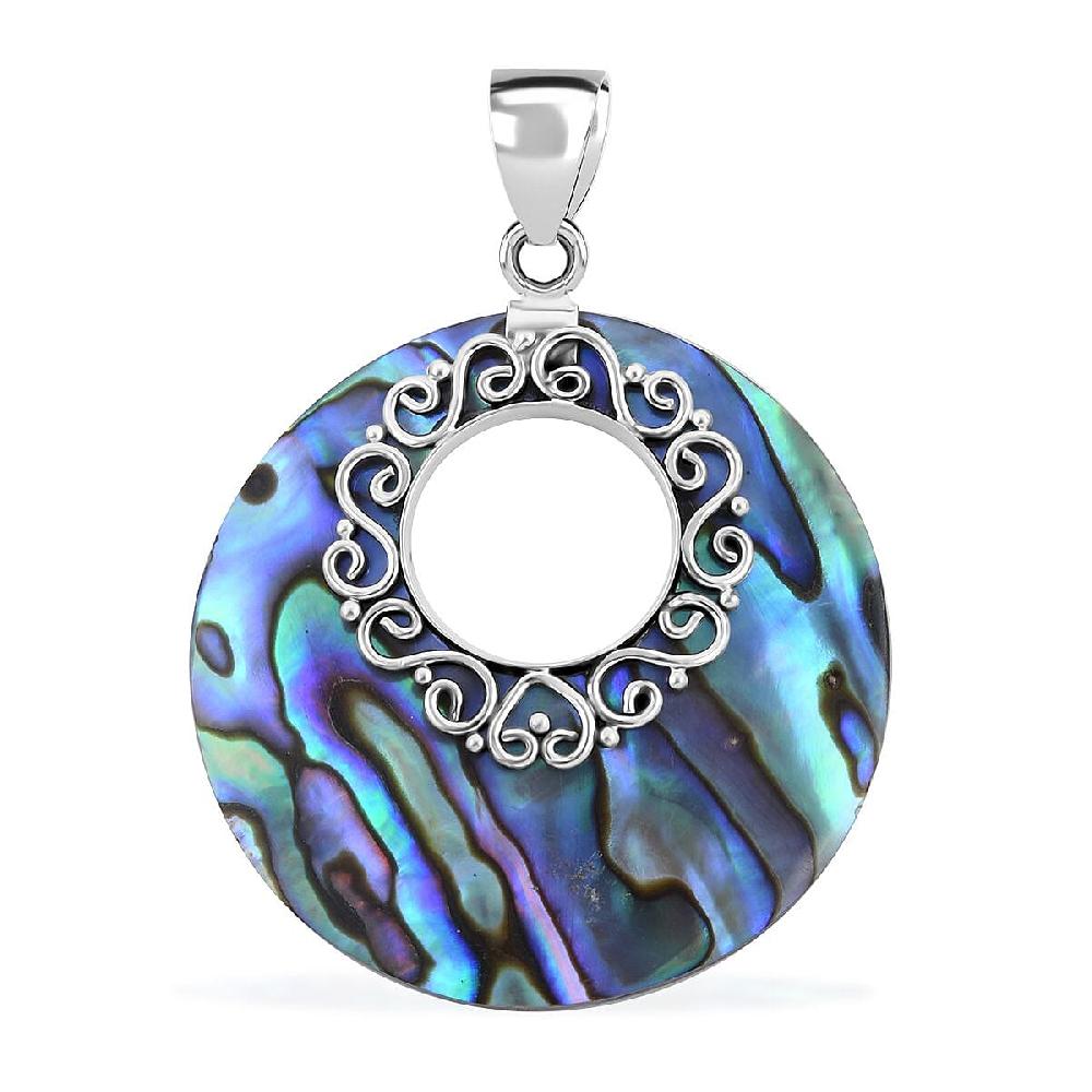 shop lc Abalone Shell Pendant without Chain in Sterling Silver
