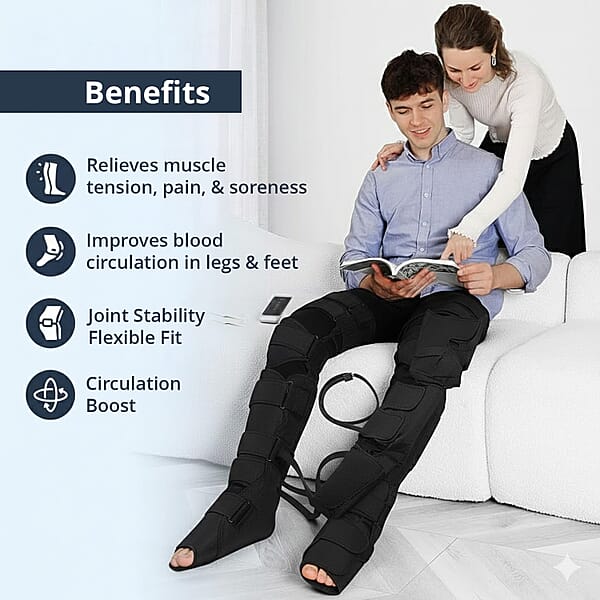 Shop Lc Air Compression Leg Massager Promotes Blood Circulation (3 Modes And 3 Heating Levels)