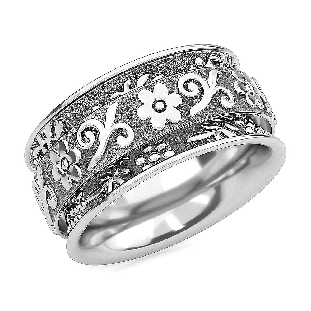 shop lc Artisan Crafted Spinner Ring in Sterling Silver Anxiety Ring for Women Fidget Rings for Anxiety for Women Stress Relieving Anxiety Ring (4.25 g)