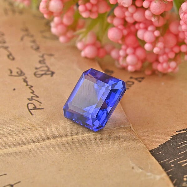 Shop Lc Asscher Cut AAAA Tanzanite (Sqr 8 Mm) 2.75 Ctw