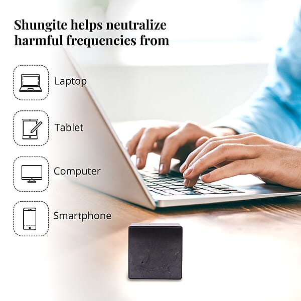 Shop Lc Authentic Polished Smooth Edge Shungite Cube 5cm Approx. 1870.00 Ctw Black Stone Small Decor For Home Office Kitchen Tabletop Desks