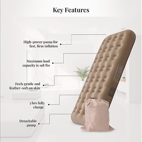 Shop Lc Automatic Inflatable Air Bed With Built-in Pump