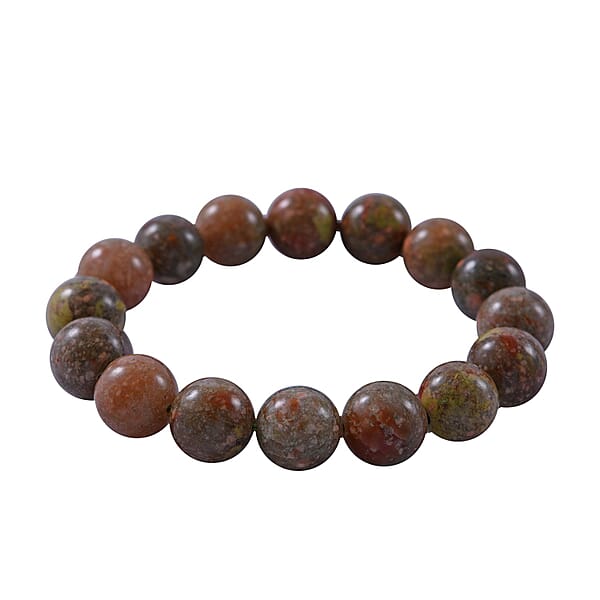 Shop Lc Autumn Jasper 8mm 200.00 Ctw Beaded Stretch Bracelet