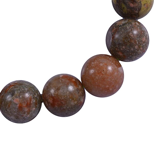 Shop Lc Autumn Jasper 8mm 200.00 Ctw Beaded Stretch Bracelet