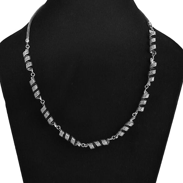 Shop Lc Bali Legacy Milky Way Tulang Naga Chain Necklace In Sterling Silver 35.97 Grams 20 Inches