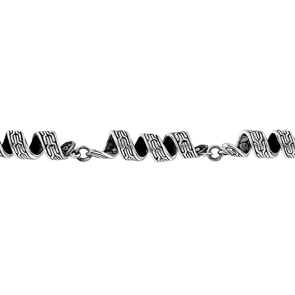 Shop Lc Bali Legacy Milky Way Tulang Naga Chain Necklace In Sterling Silver 35.97 Grams 20 Inches