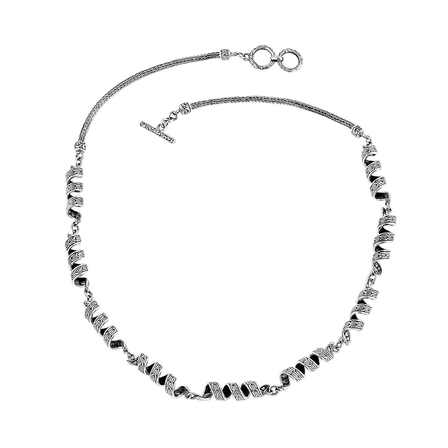 shop lc Bali Legacy Milky Way Tulang Naga Chain Necklace in Sterling Silver 35.97 Grams 20 Inches