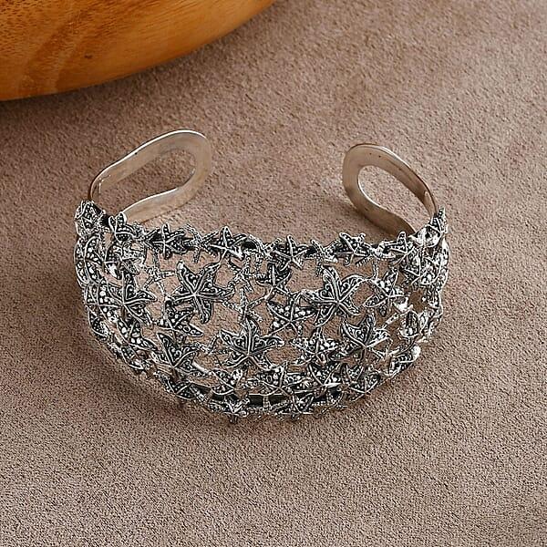 Shop Lc Bali Legacy Starfish Cuff Bracelet In Sterling Silver (7.25 In) 35.20 Grams