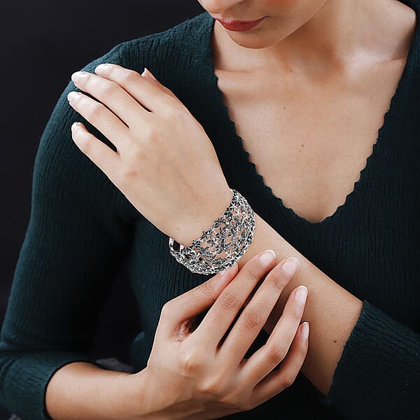 Shop Lc Bali Legacy Starfish Cuff Bracelet In Sterling Silver (7.25 In) 35.20 Grams