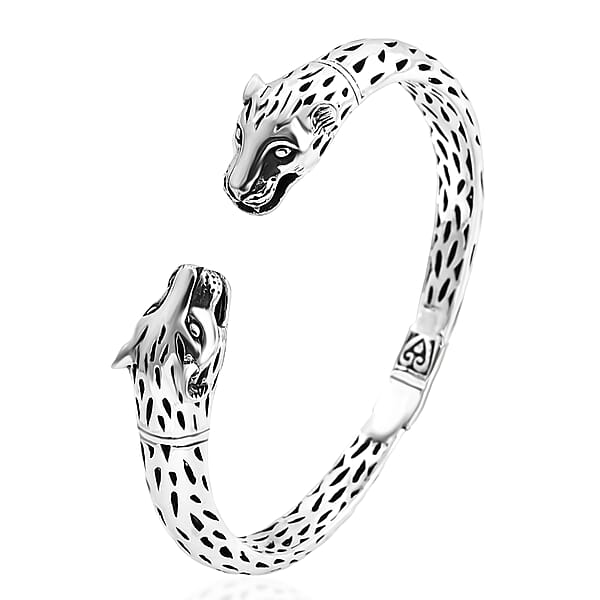 Shop Lc Bali Legacy Sterling Silver Cuff Bangle Bracelet (7.25 In) 31.59 Grams