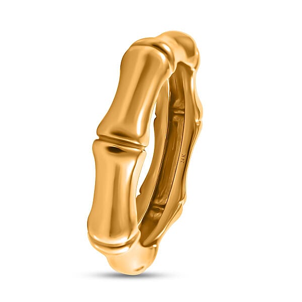 Shop Lc Bamboo Band Ring In 24K Yellow Gold 1.50 Grams
