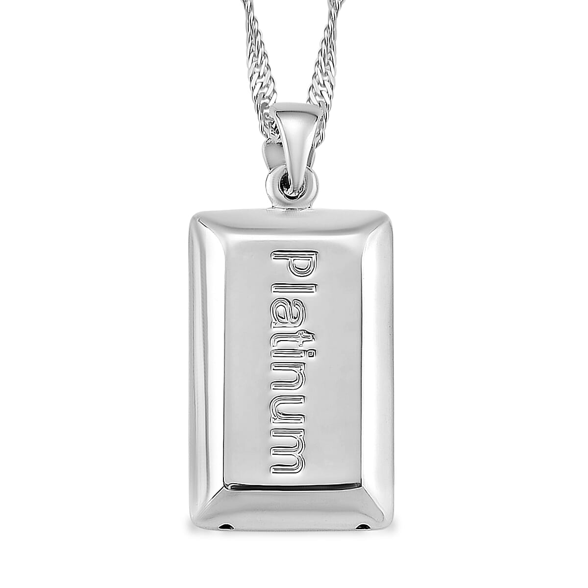 shop lc Bar Pendant Necklace in 950 Platinum 6.80 Grams 18 Inches