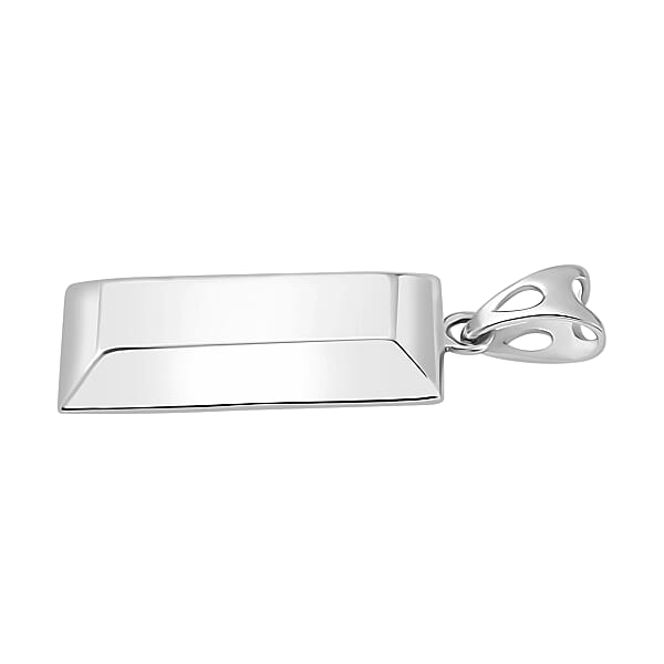 Shop Lc Bar Pendant Without Chain In 14K White Gold (Del. In 10-12 Days)