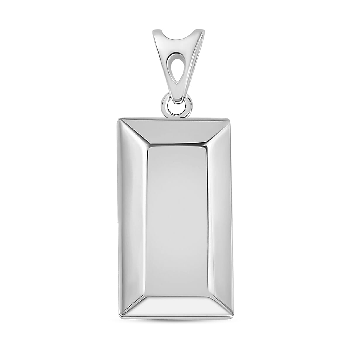 shop lc Bar Pendant without Chain in 14K White Gold (Del. in 10-12 Days)