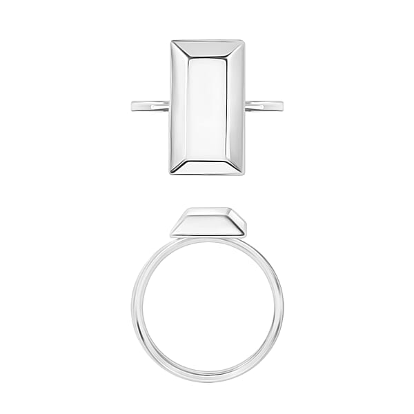 Shop Lc Bar Ring In 10K White Gold 1.90 Grams (Del. In 10-12 Days)