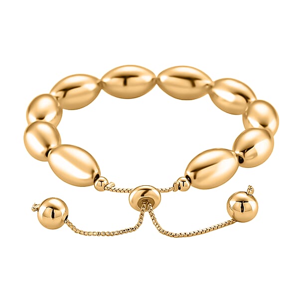 Shop Lc Beaded Chain Bracelet In Goldtone (6.0-9.0In)