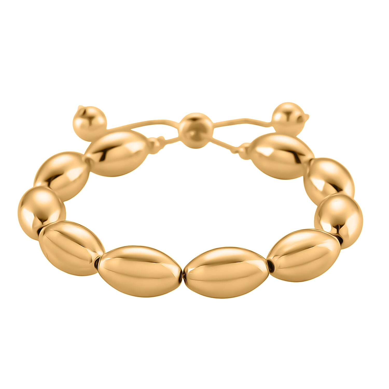 shop lc Beaded Chain Bracelet in Goldtone (6.0-9.0In)