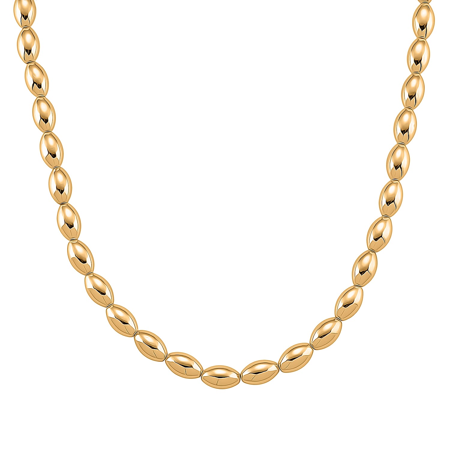 shop lc Beaded Chain Necklace in Goldtone 20-22 Inches
