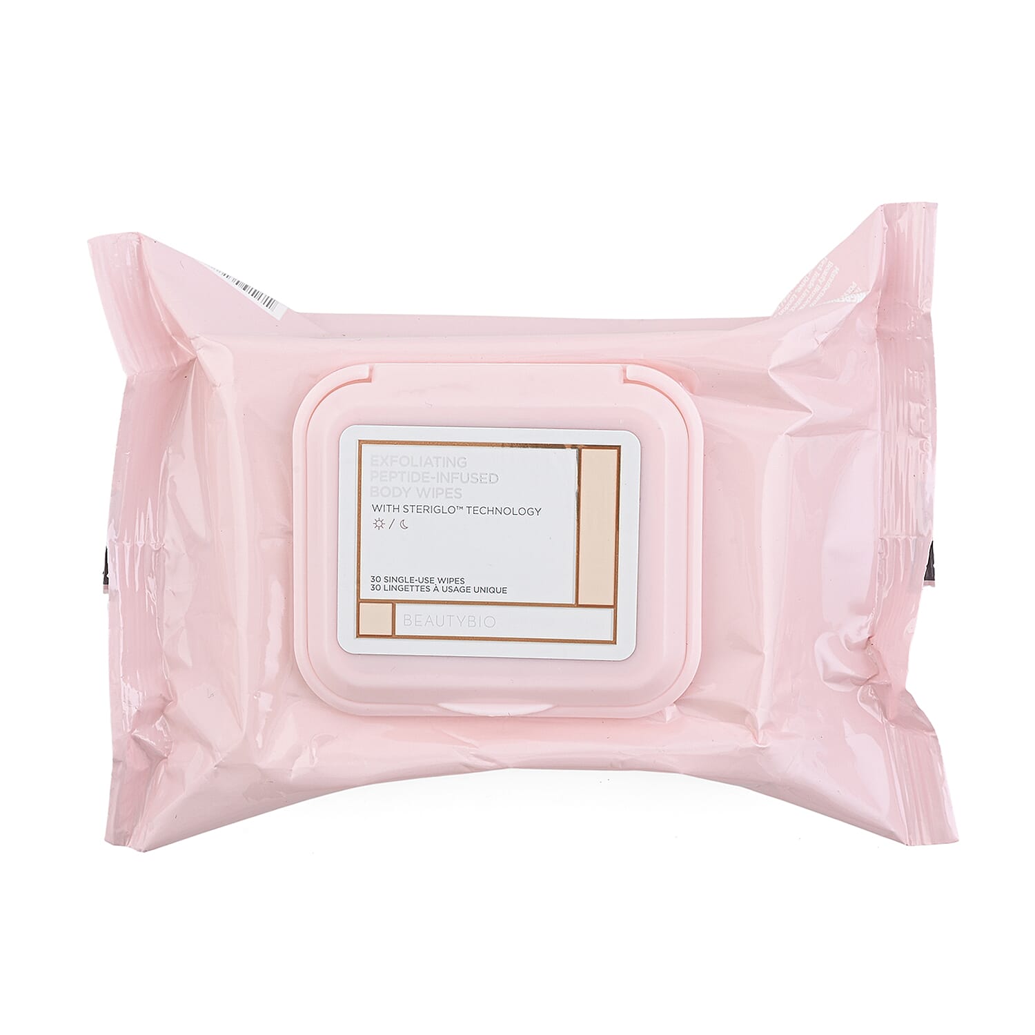 shop lc BeautyBio Exfoliating Peptide-Infused Body Wipes 30ct
