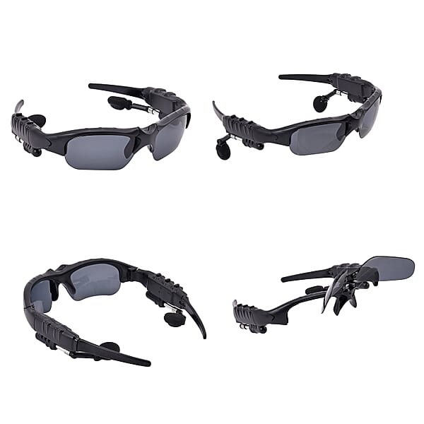 Shop Lc Black Wearable Technology Wireless Bluetooth MP3 Sunglasses With Headphone