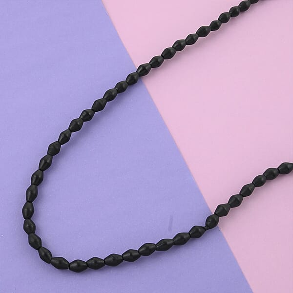 Shop Lc Black Wooden Beaded Rope Necklace 38 Inches