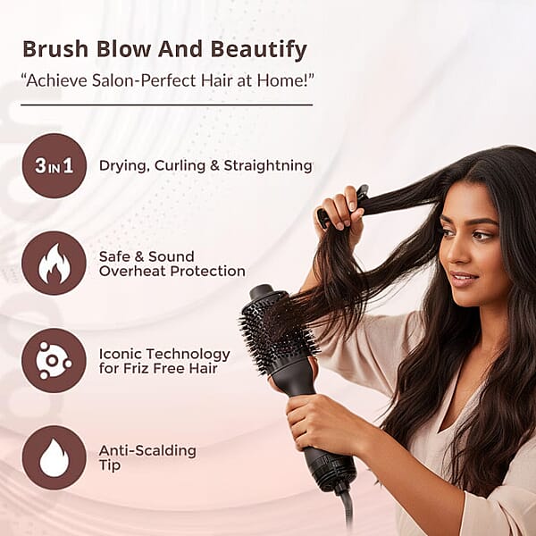 Shop Lc Bling Beauty Ceremaci Heating Rotary Hair Brush