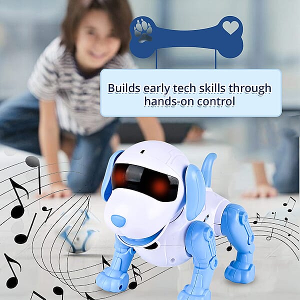 Shop Lc Blue Bionic Smart Robotic Dog Toy With Remote Control