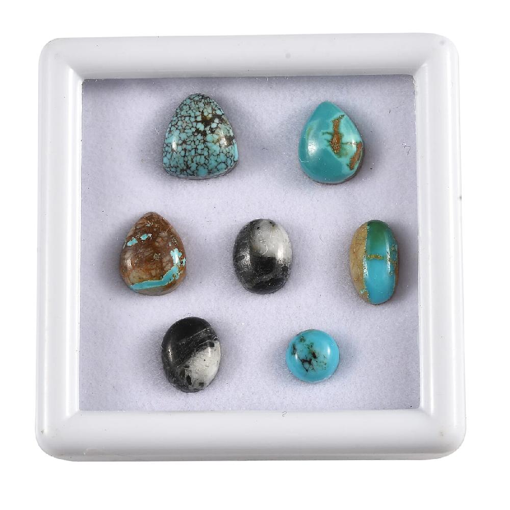 shop lc Blue Moon Turquoise Assorted Box (Mix Size) 15.00 ctw Loose Gemstone