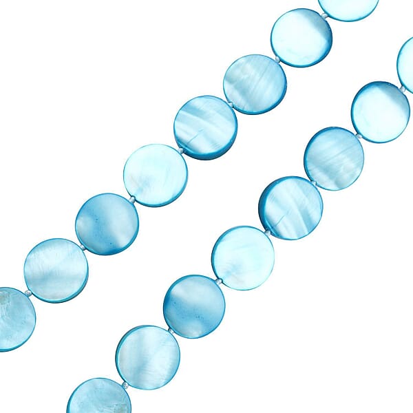 Shop Lc Blue Shell Pearl 14-16mm Endless Necklace 46 Inches