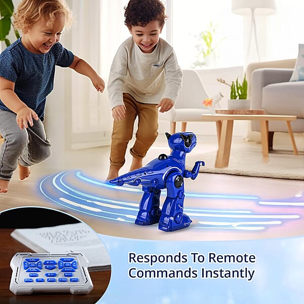Shop Lc Blue T16 Smart Robo Dinosaur Toy With Remote Control (Battery Not Included)