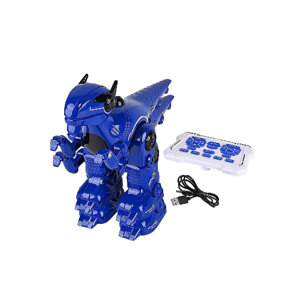 shop lc Blue T16 Smart Robo Dinosaur Toy with Remote Control (Battery Not Included)