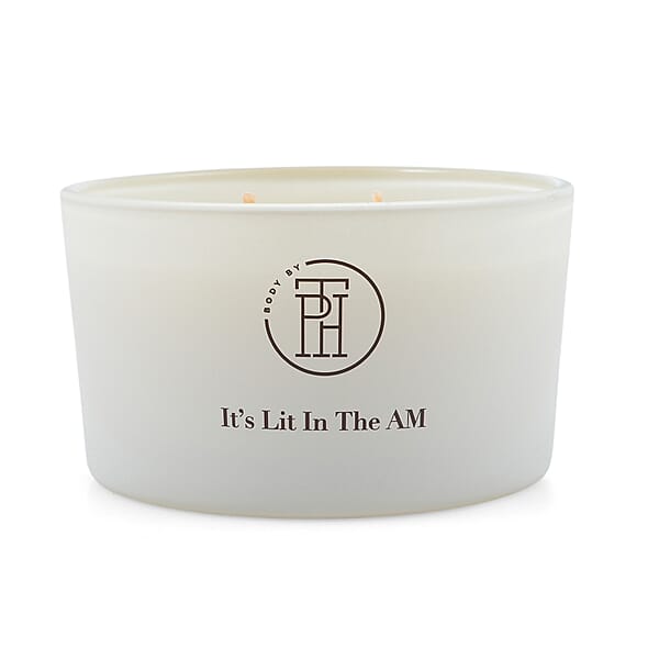 Shop Lc BODY BY TPH It’s Lit In The AM Mandarin & Ginger Scented Soy Wax Blend Candle (8oz)