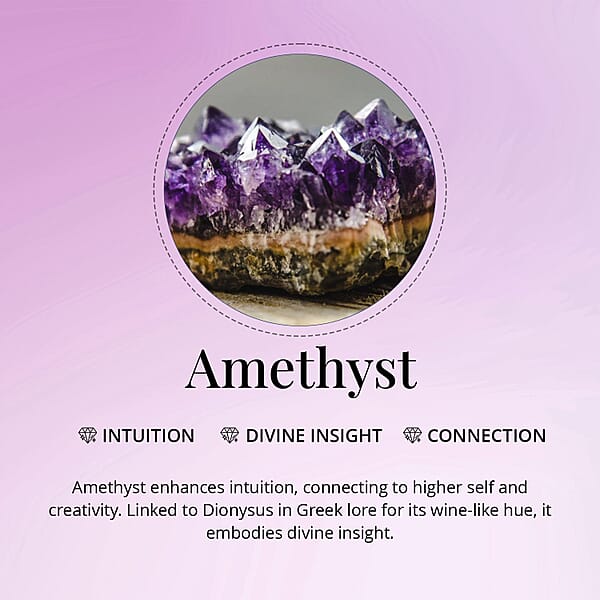 Shop Lc Bolivian Amethyst 1.65 Ctw Solitaire Ring In Sterling Silver