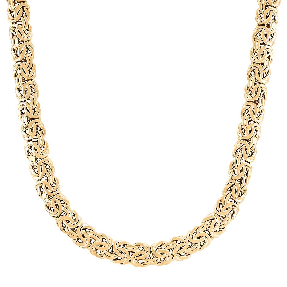 shop lc Byzantine Chain Necklace in 14K Yellow Gold 24.10 Grams 18 Inches