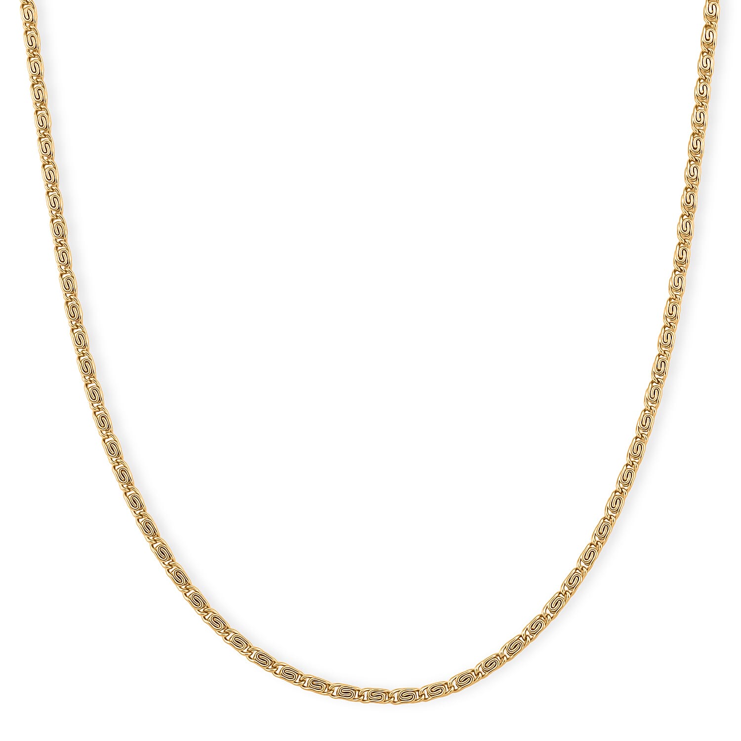 shop lc Byzantine Chain Necklace in ION Plated YG Stainless Steel (24-26 Inches)