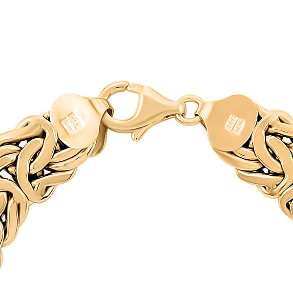 Shop Lc Byzantine Italian 10K Yellow Gold Chain Bracelet (7.50 In) 11.10 Grams