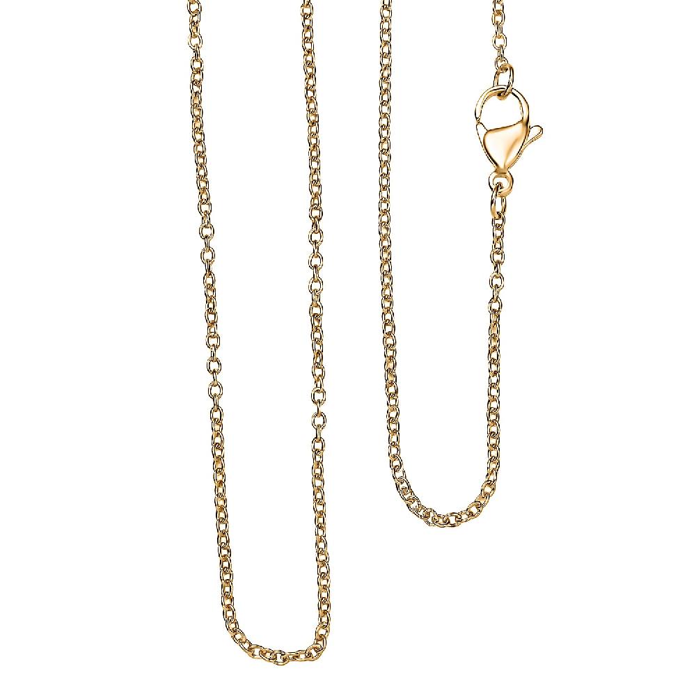shop lc Cable Chain in ION Plated YG Stainless Steel 20 Inches