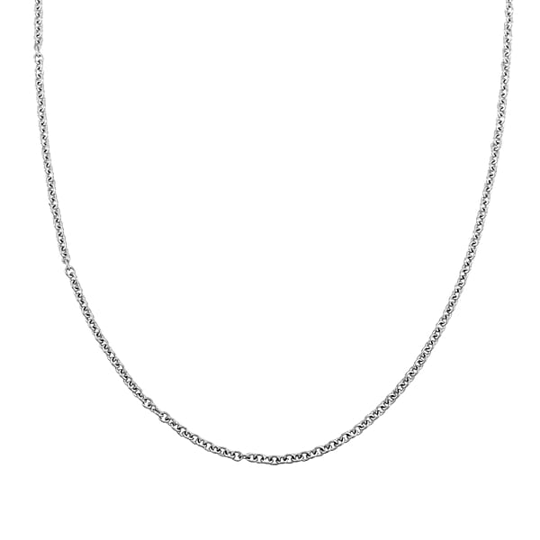 Shop Lc Cable Chain In Stainless Steel With 12MM Lobster Lock 20 Inches