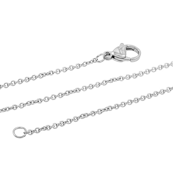 Shop Lc Cable Chain In Stainless Steel With 12MM Lobster Lock 20 Inches
